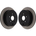 Centric Premium Rear Brake Rotors (Blank, Pair), 2008-2014 WRX
