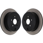 Centric Premium Rear Brake Rotors (Blank, Pair), 2008-2014 WRX