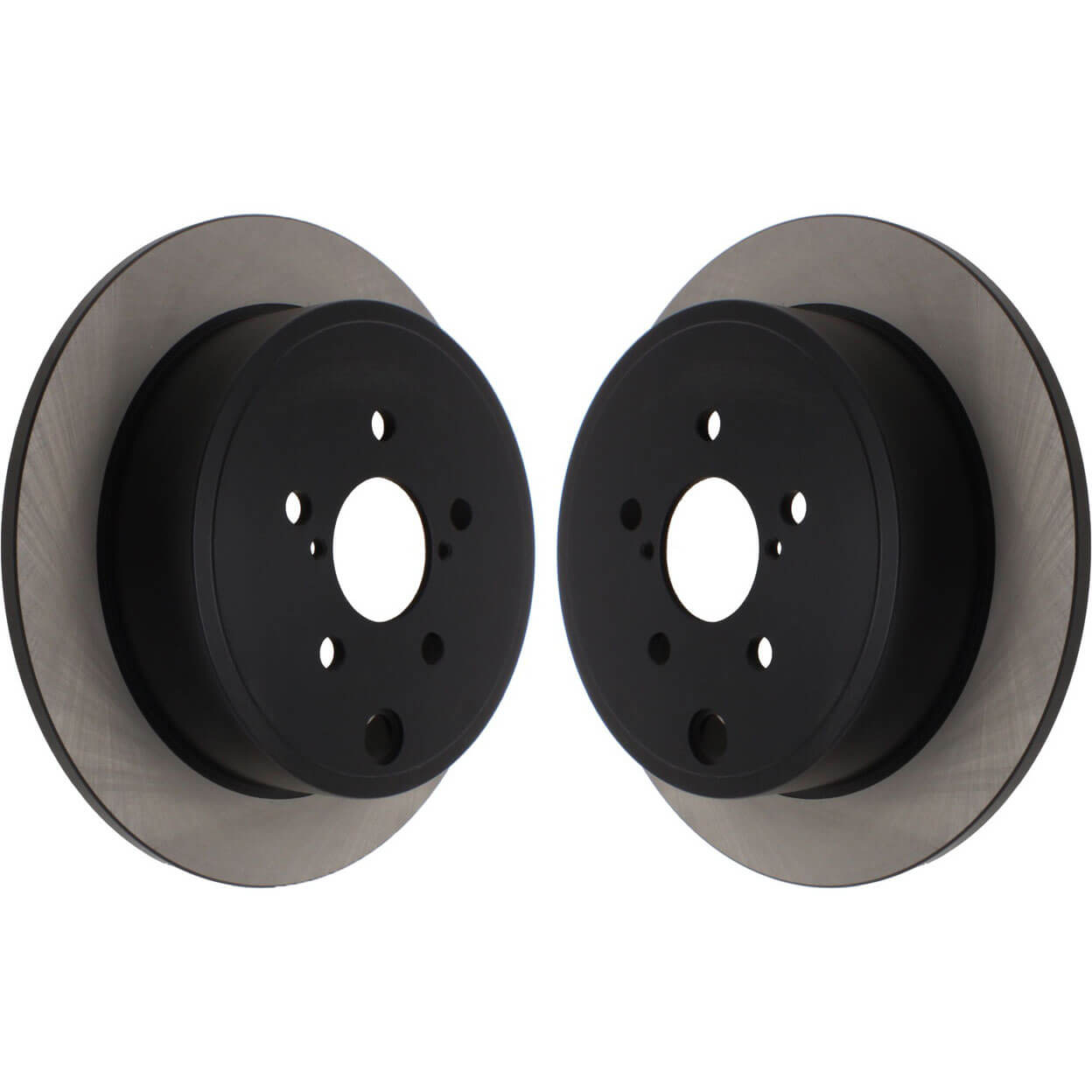Centric Premium Rear Brake Rotors (Blank, Pair), 2008-2014 WRX