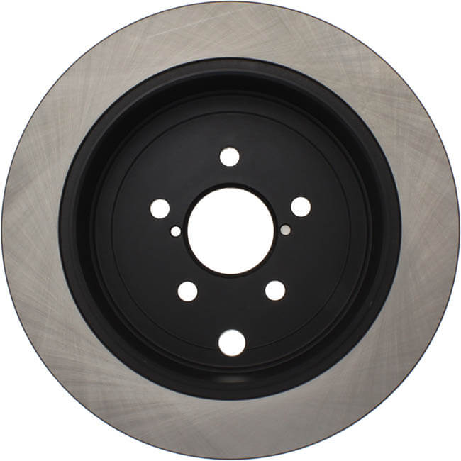 Centric Premium Rear Brake Rotors (Blank, Pair), 2008-2014 WRX