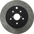 StopTech Rear Brake Rotors (Cross-Drilled, Pair), 2018-2021 STi & 2024+ WRX TR/TS
