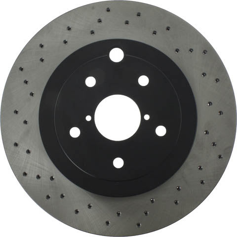 StopTech Rear Brake Rotors (Cross-Drilled, Pair), 2018-2021 STi & 2024+ WRX TR/TS