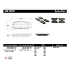 StopTech Rear 'Sport' Brake Pads, 2002-2003 WRX