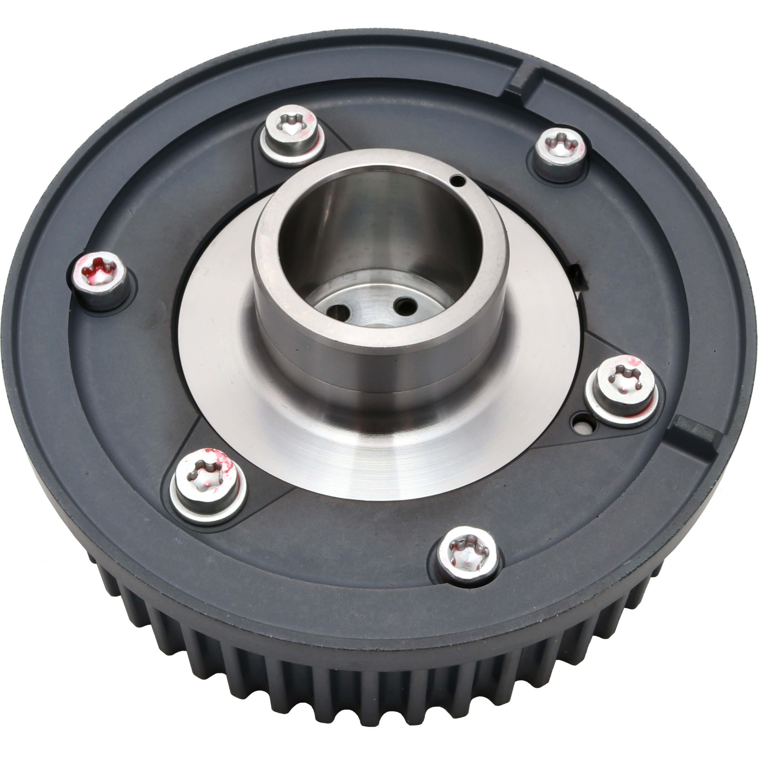 Subaru (OEM) AVCS Cam Sprocket Pulley (Intake, LH), 2004-2021 STi & 2006-2014 WRX - Angle 3