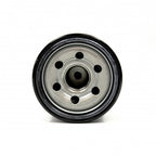 Subaru (OEM) Black "Tokyo Roki" Oil Filter (15208AA100), 2002-2014 WRX & 2004-2021 STi - Angle 3