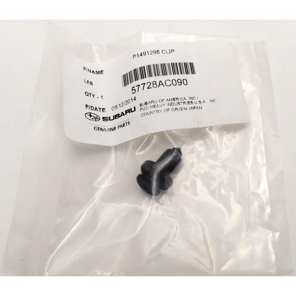 Subaru (OEM) Bumper & Engine Cover Push Clip, 2002-2007 WRX & STi - Angle 2