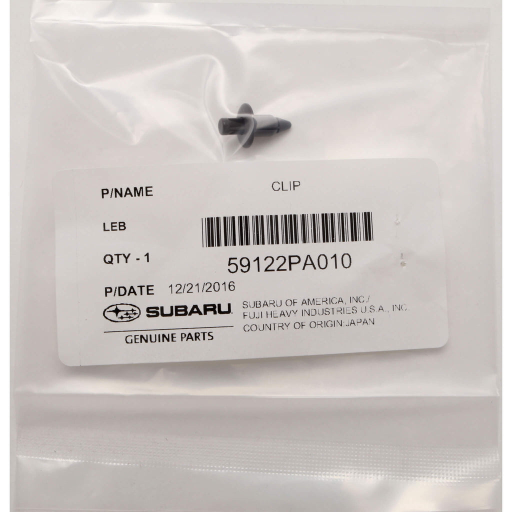 Subaru (OEM) Bumper Push Lock Clip, 2002-2007 WRX & 2004-2007 STi - Angle 2
