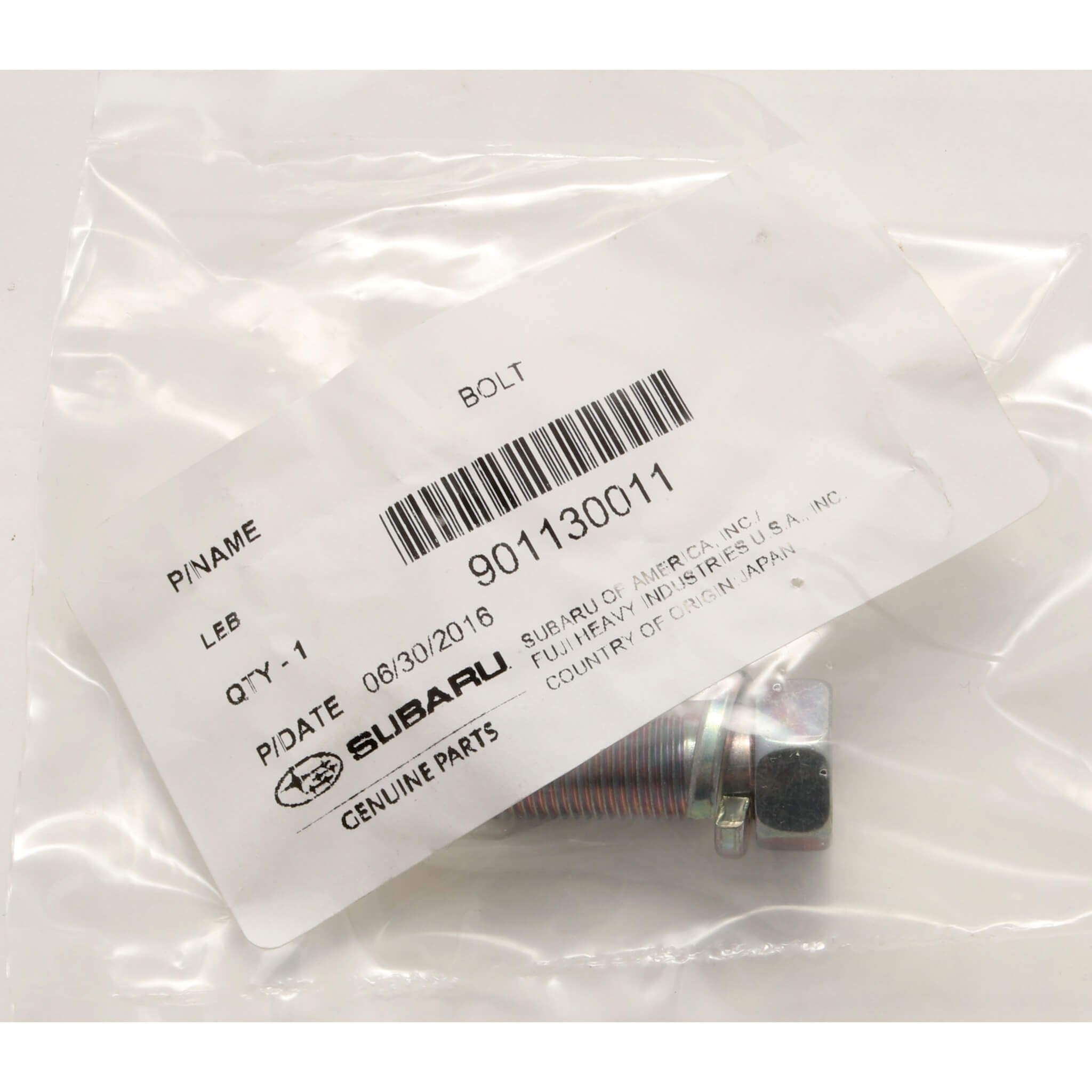 Subaru (OEM) Caliper Bracket Bolt (Front), 1993-2011 Impreza - Angle 3