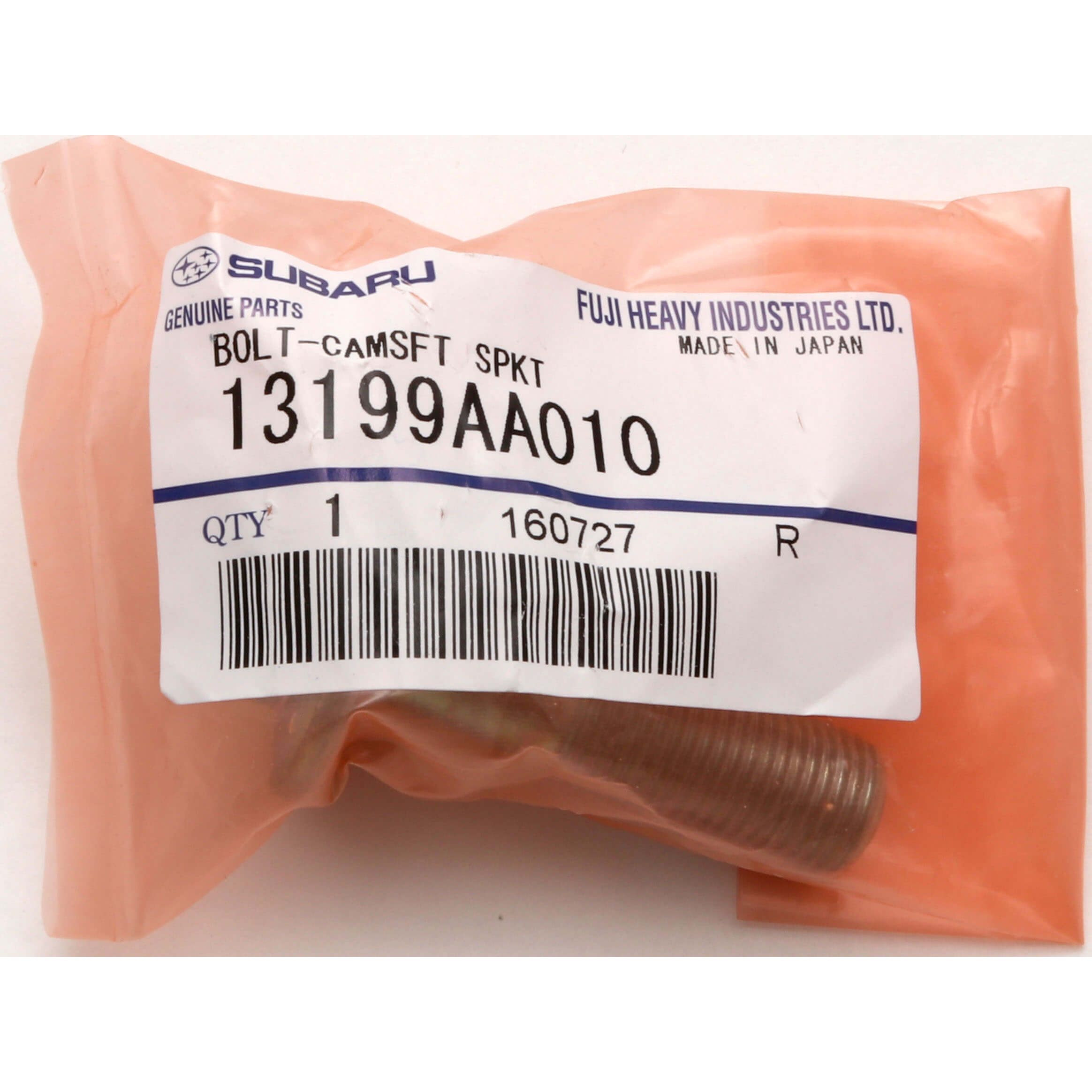 Subaru (OEM) Cam Sprocket Bolt, 2002-2005 WRX & 2006-2014 WRX/2004-2007 STi (EX Only) - Angle 4