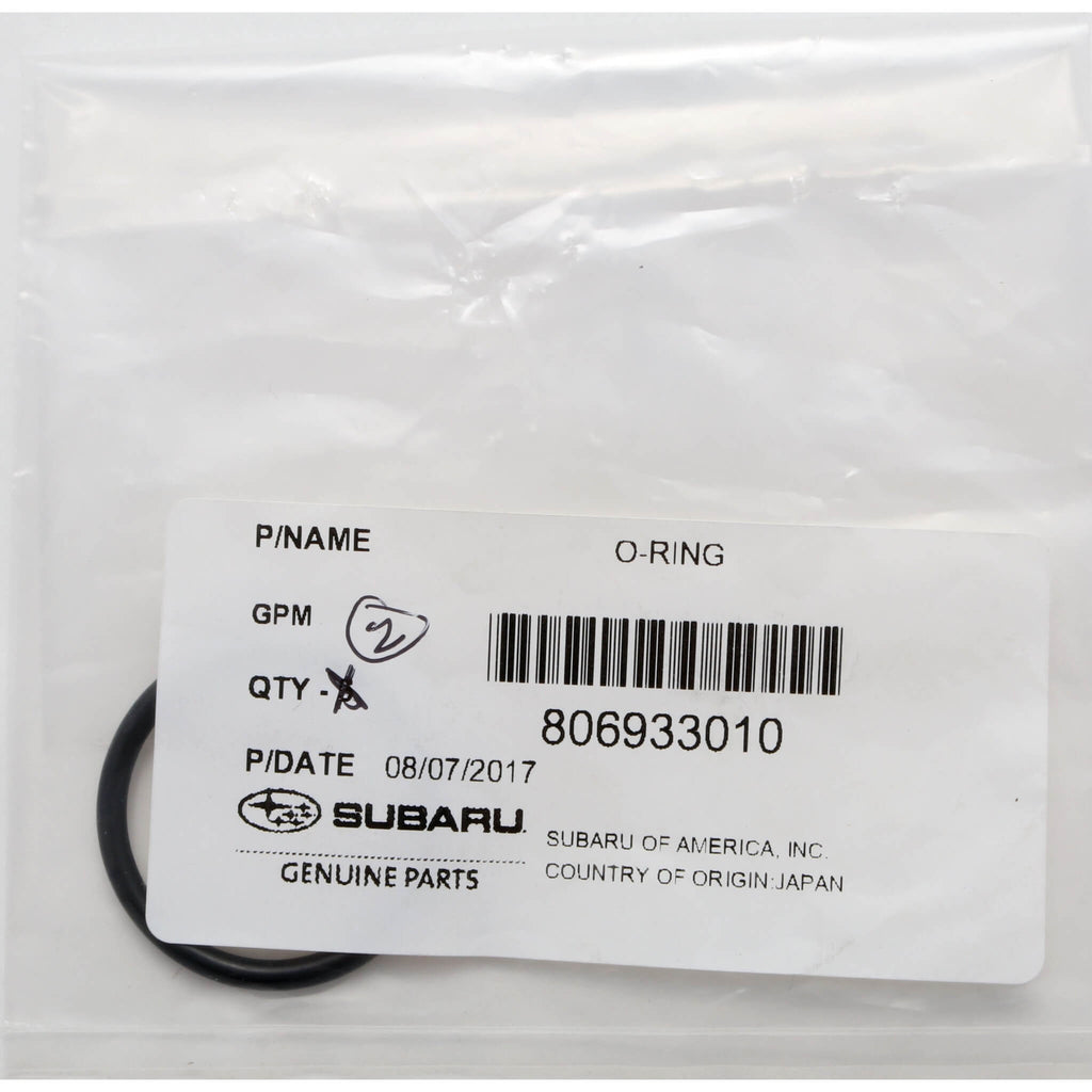 Subaru (OEM) Coolant Crossover O-Ring (Each), 2002-2026 WRX & 2004-2021 STi & BRZ/FR-S/86 - Angle 3