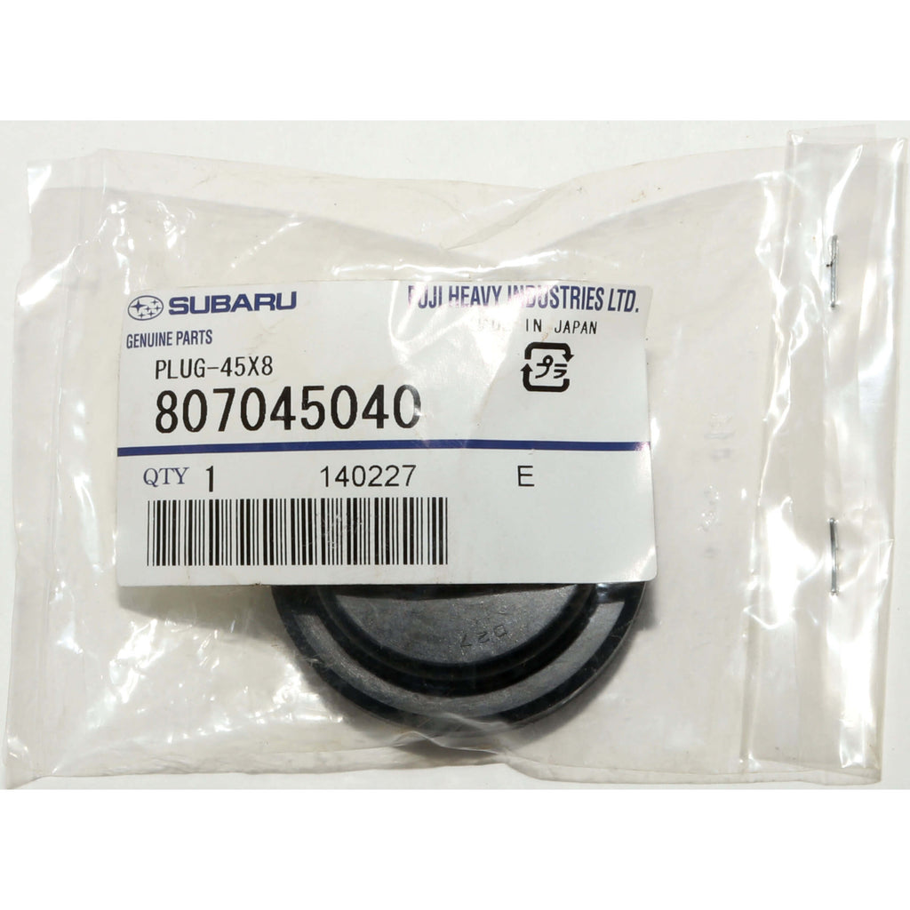 Subaru (OEM) Cylinder Head Plug, 1993-2011 SOHC EJ Engines - Angle 3