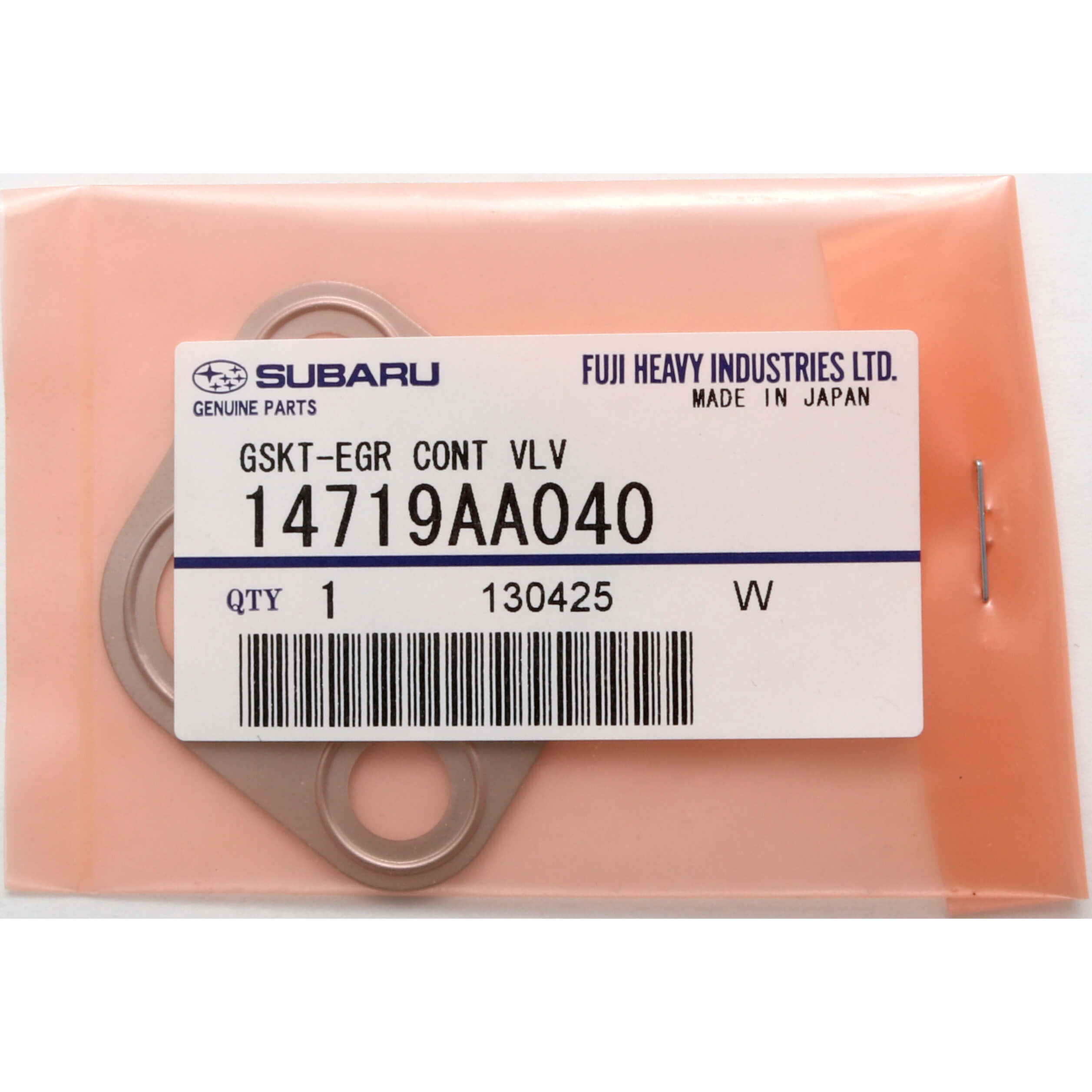 Subaru (OEM) EGR Gasket (Left), 2007 STi - Angle 3