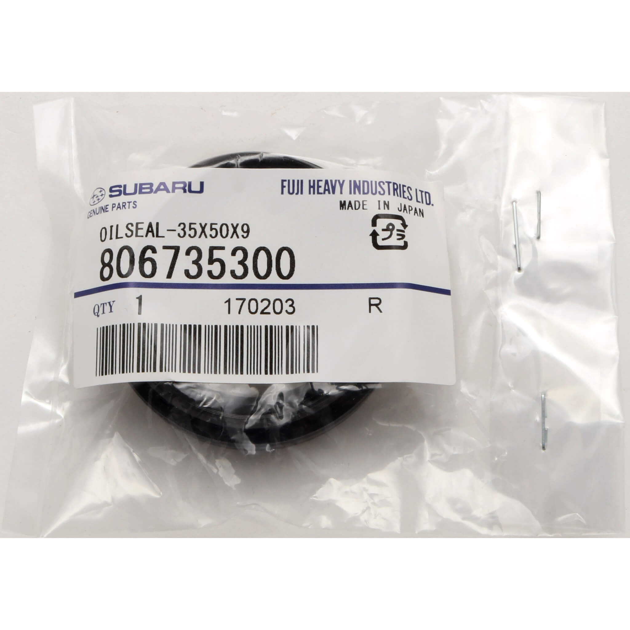 Subaru (OEM) Front Axle Seal (Right Side), 2004-2026 WRX & 2004-2021 STi - Angle 3