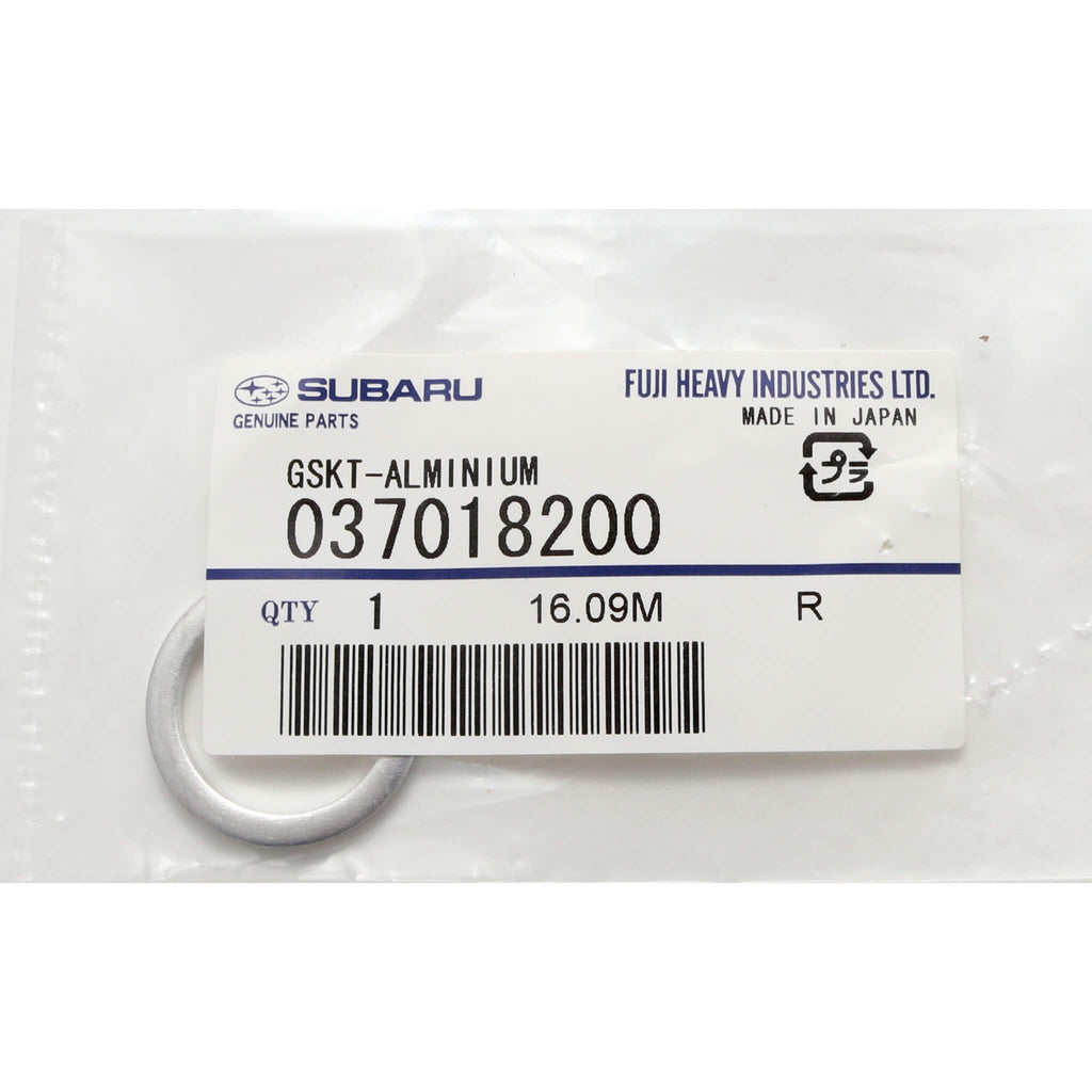 Subaru (OEM) Gasket For Oil Galley Plug, "EJ" Series Engines (ALL) - Angle 2