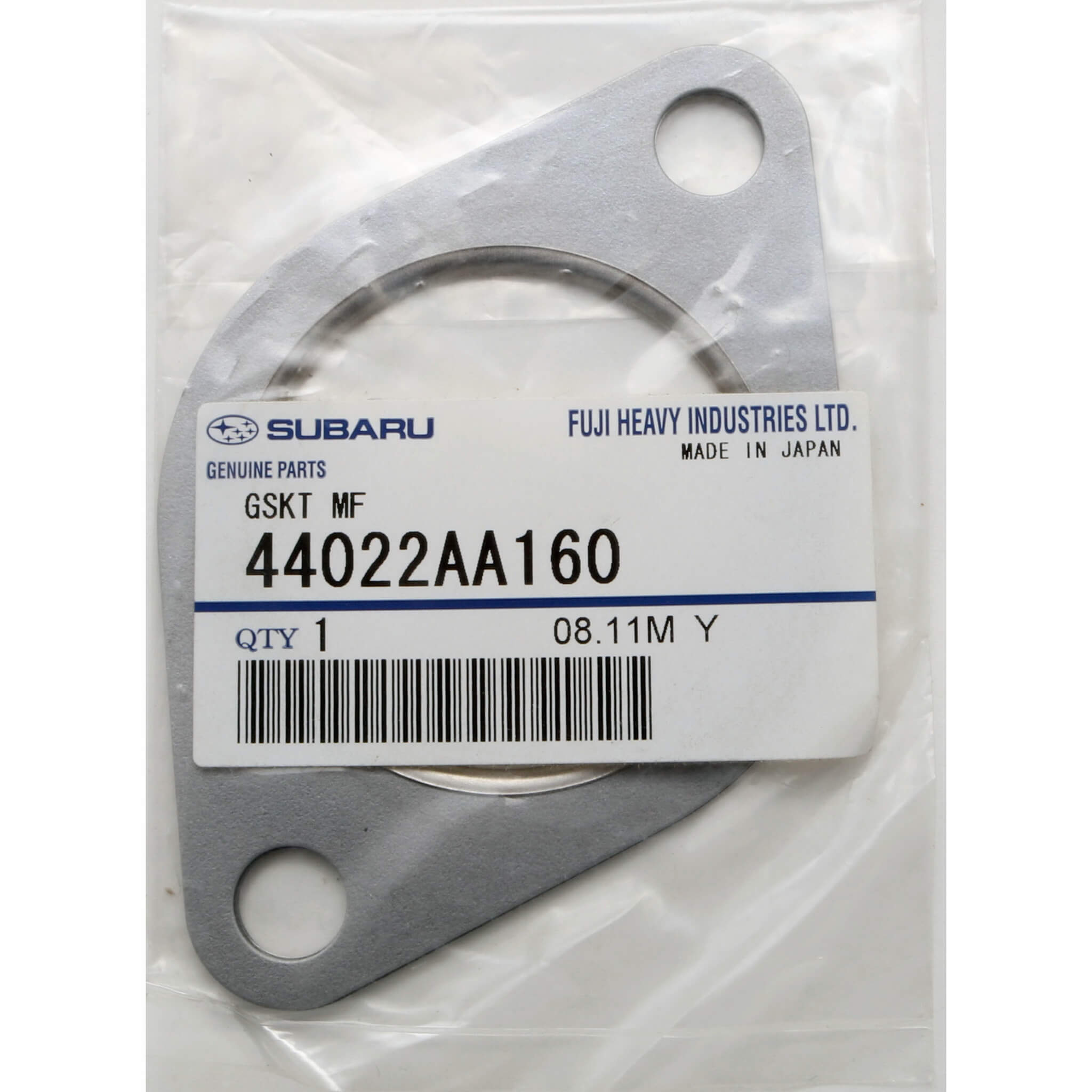 Subaru (OEM) Manifold To Cross Over Gasket, 2002-2014 WRX & 2004-2021 STi - Angle 2