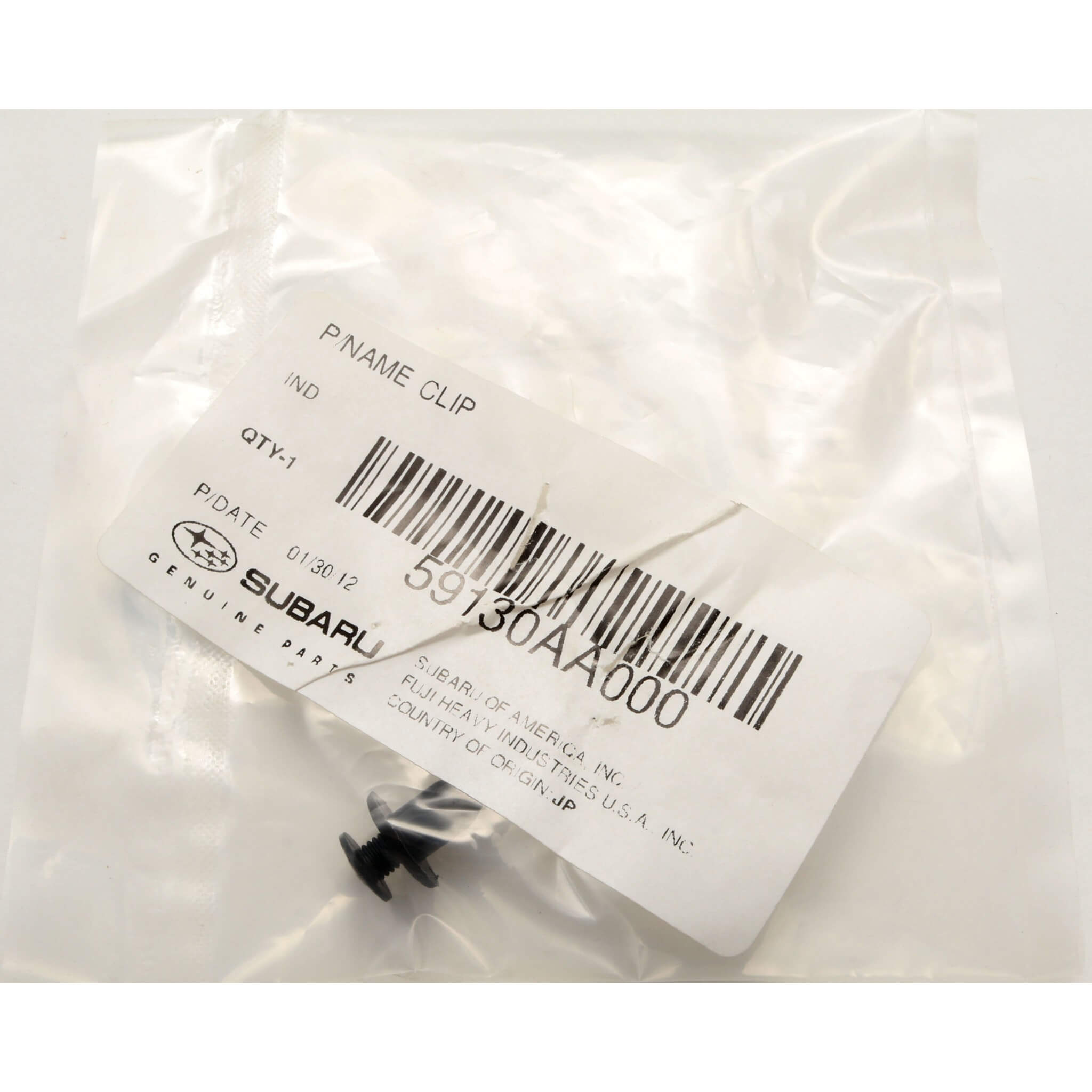 Subaru (OEM) Mud Guard Fender Liner Rivet Type Clip, 2002-2014 WRX & 2004-2014 STi - Angle 3