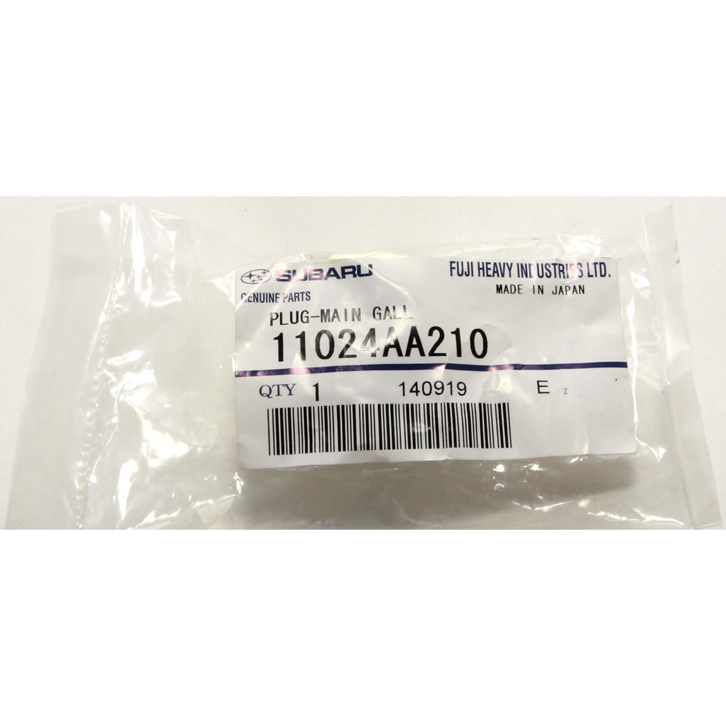 Subaru (OEM) Oil Galley Threaded Plug, 2002-2014 WRX & 2004-2021 STi - Angle 3