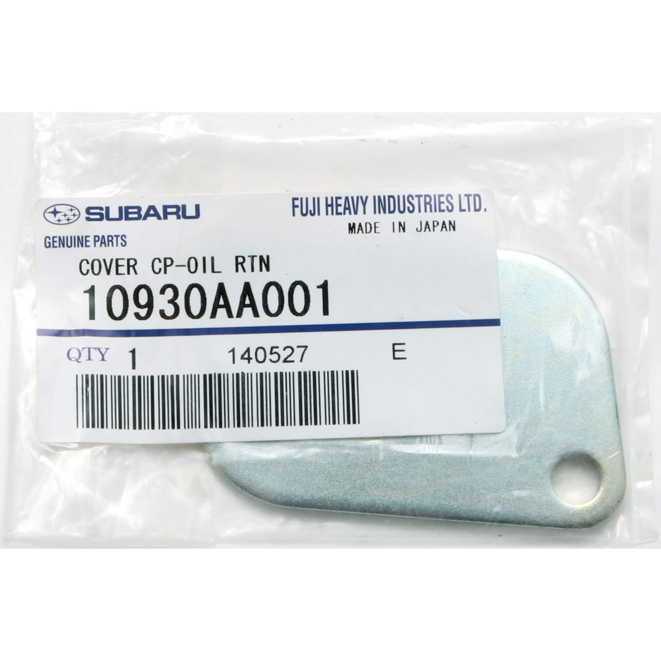Subaru (OEM) Oil Return Cover, 2004-2021 STi & 2006-2014 WRX - Angle 3
