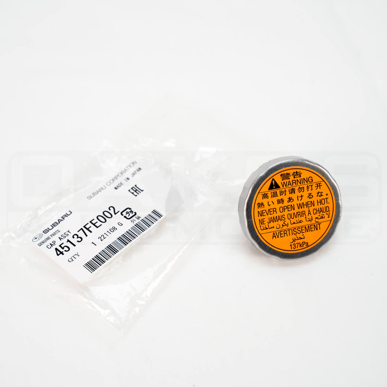 Subaru (OEM) Radiator Cap (137kPa), 2004-2021 WRX & 2006-2021 STi