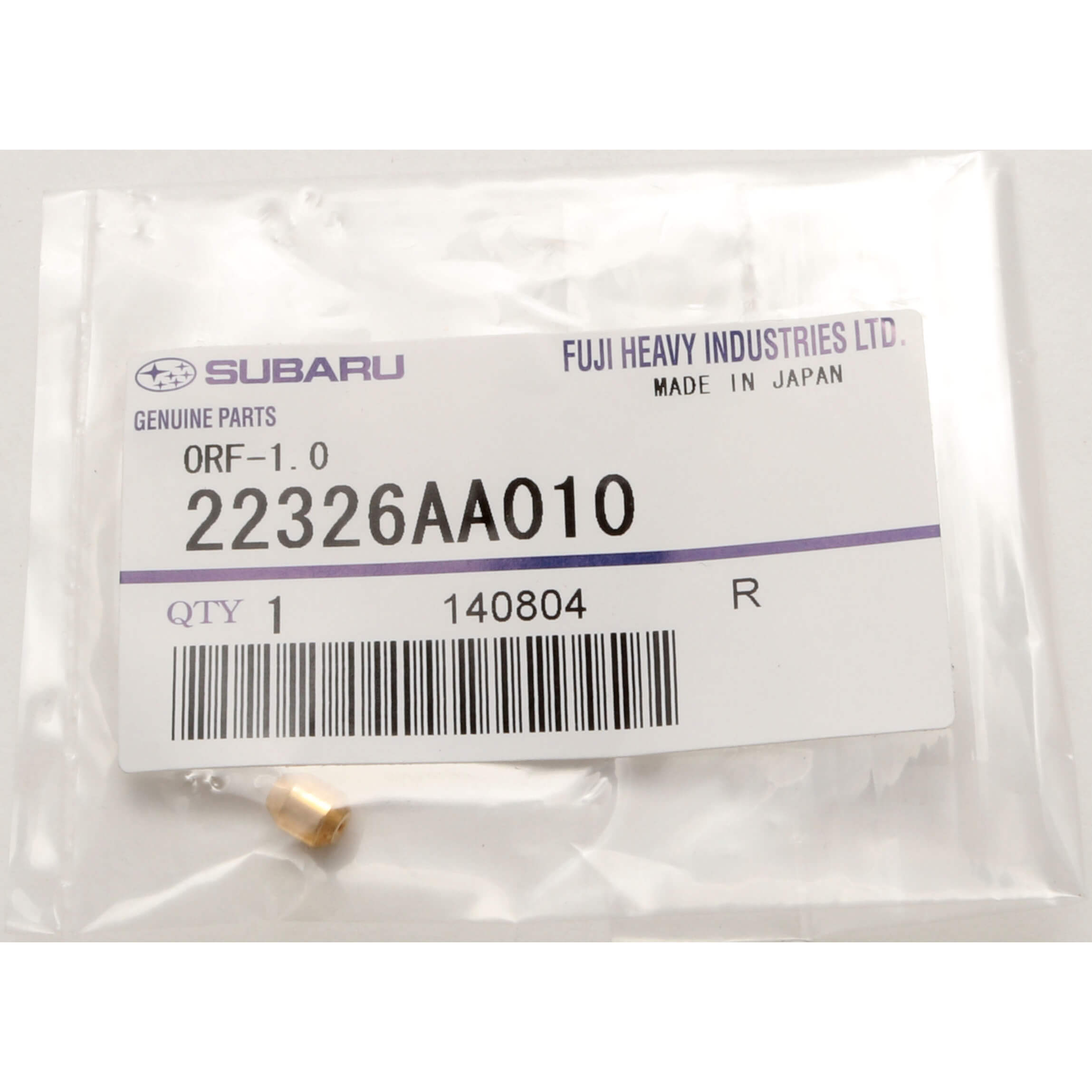 Subaru (OEM) Restrictor Pill (1.0mm), WRX & STi - Angle 3