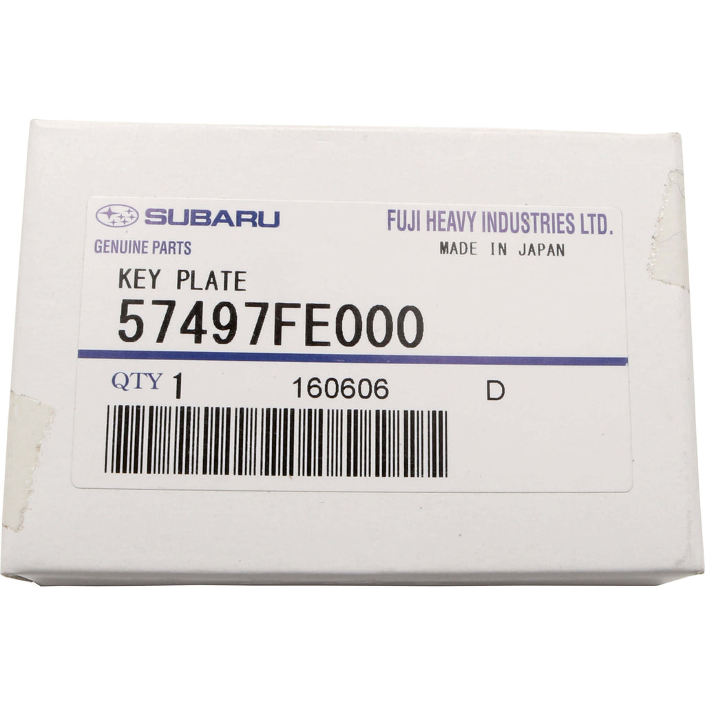 Subaru (OEM) STi Key Plate, 2002-2005 WRX - Angle 3