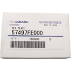 Subaru (OEM) STi Key Plate, 2002-2005 WRX - Angle 3