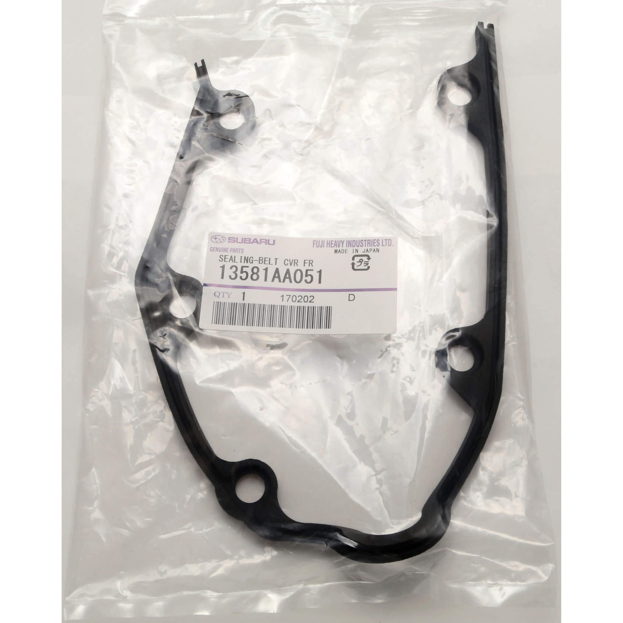 Subaru (OEM) Timing Belt Cover Gasket (Top of Center Cover), 2002-2014 WRX & 2004-2021 STi - Angle 3