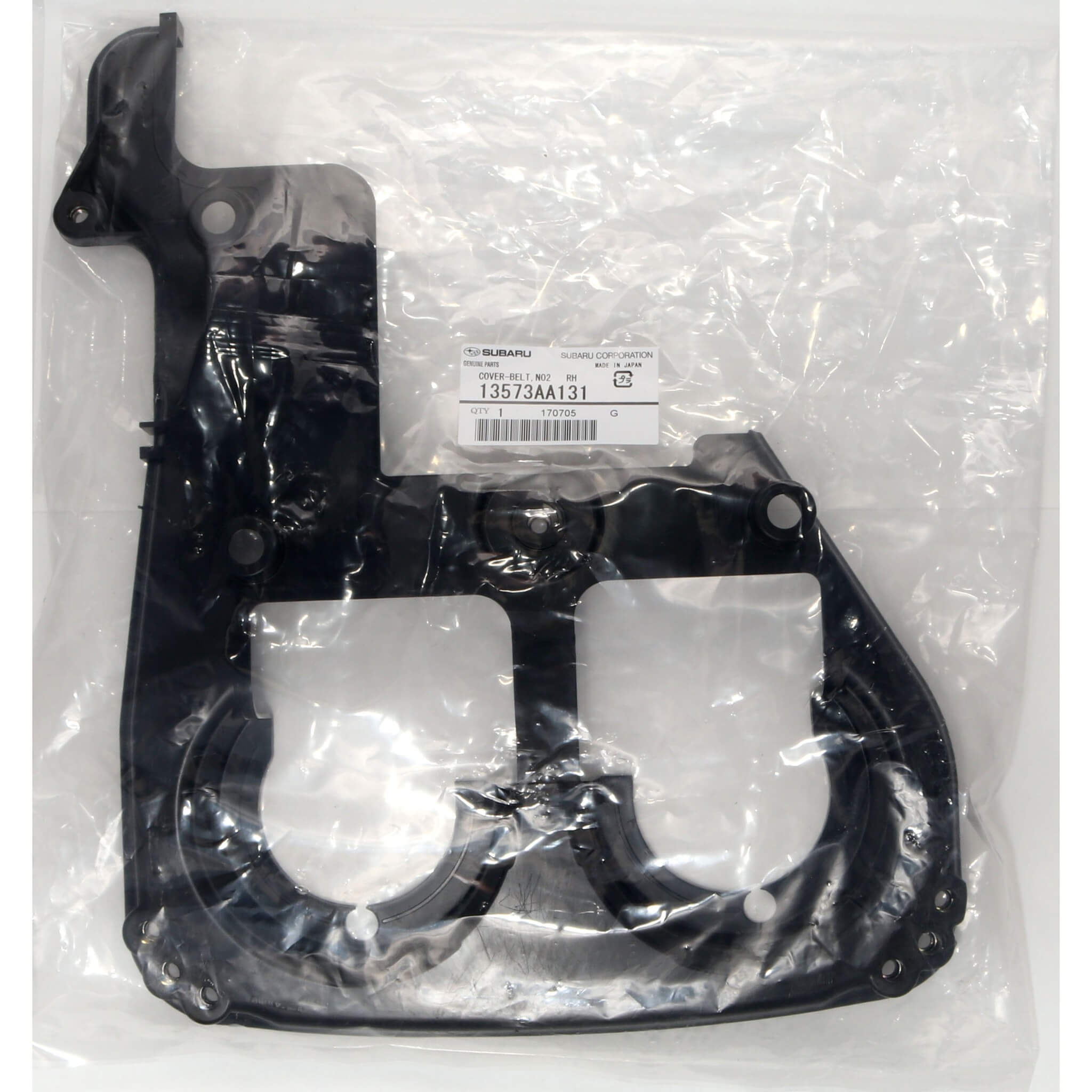 Subaru (OEM) Timing Belt Cover (Rear / Right), 2002-2014 WRX & 2004-2021 STi - Angle 3