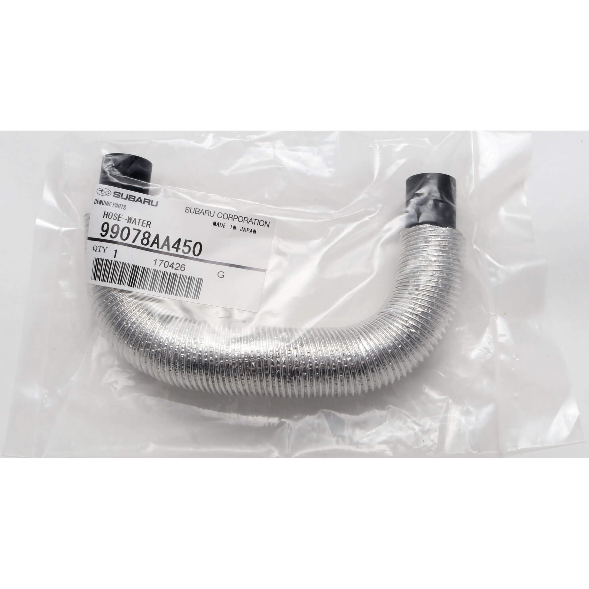 Subaru (OEM) Turbo Coolant Feed Hose, 2004-2007 WRX & 2004-2021 STi - Angle 2