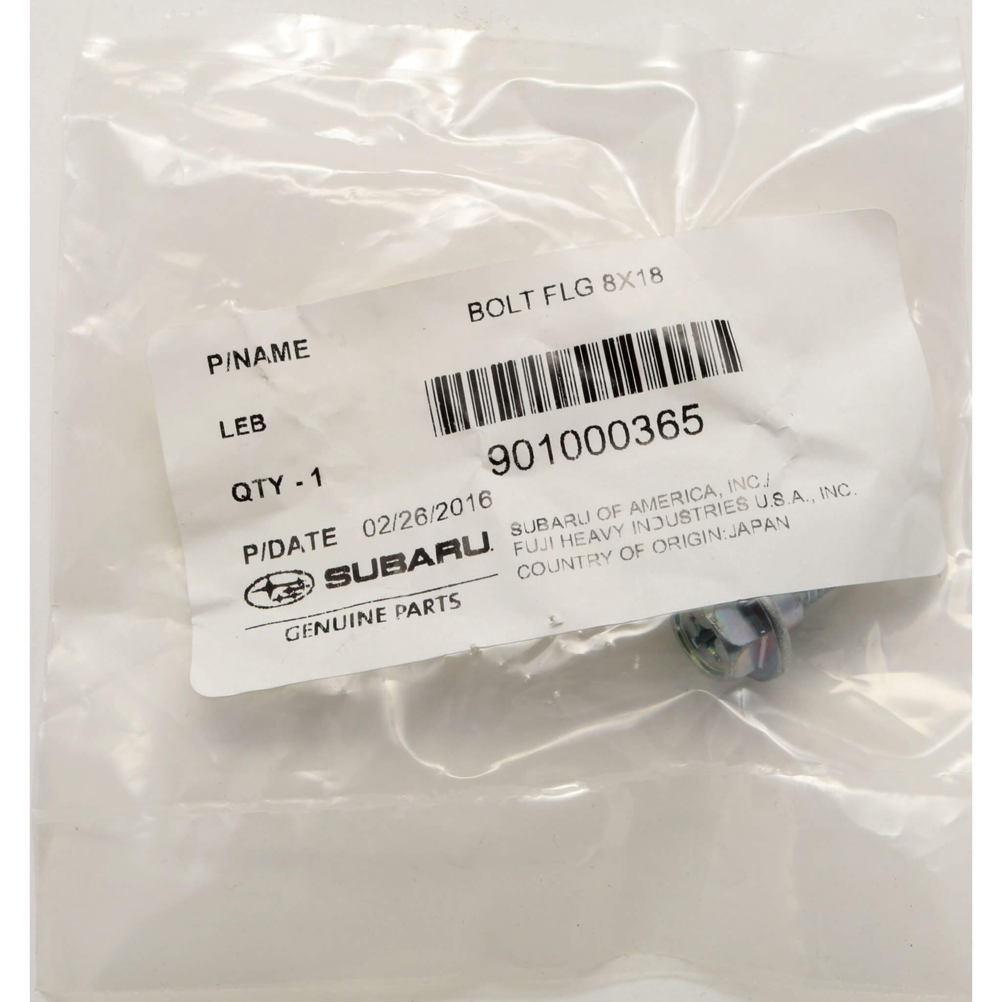 Subaru (OEM) Undercover & Diffuser Bolt, 2002-2026 WRX & 2004-2021 STi - Angle 3