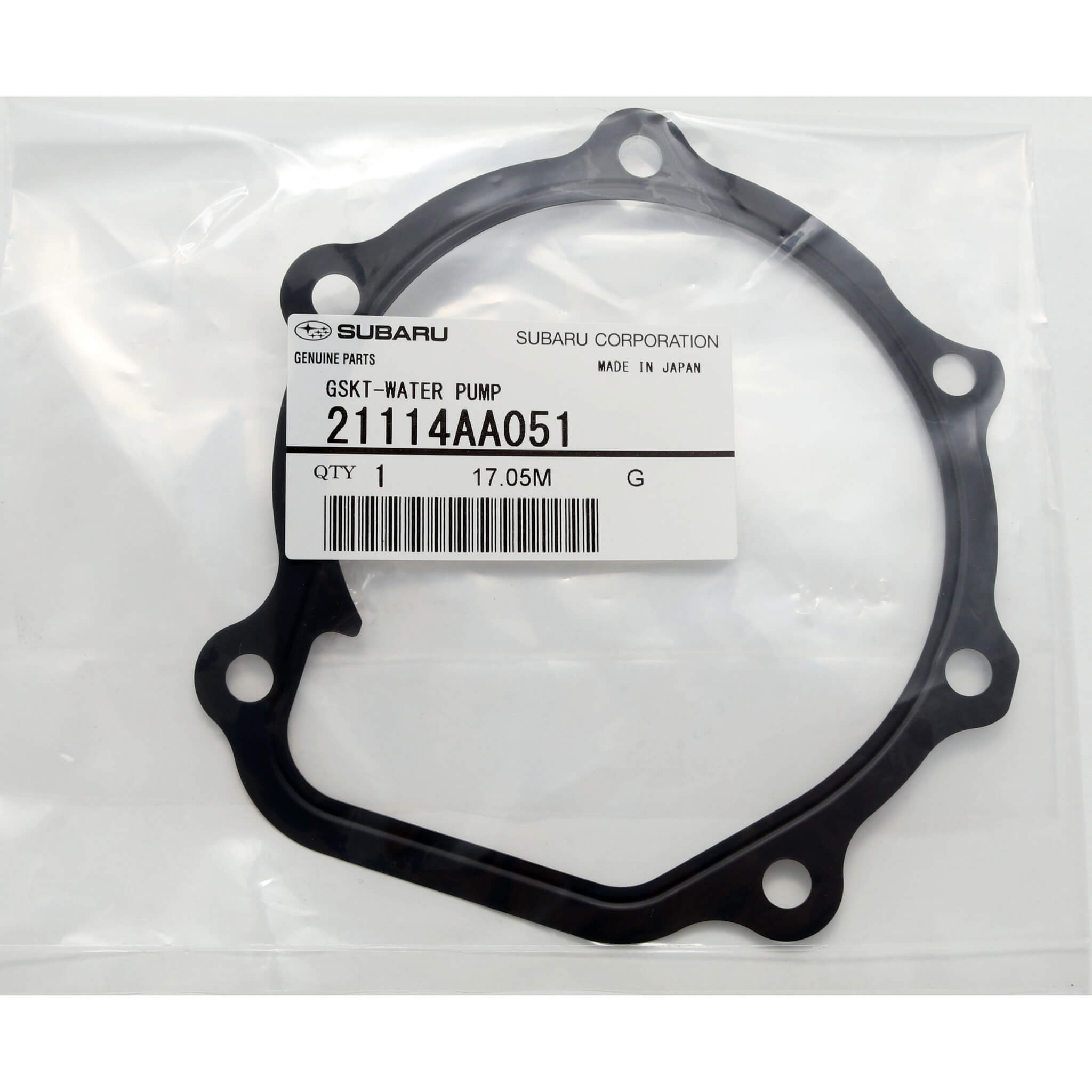 Subaru (OEM) Water Pump Gasket, 2002-2014 WRX & 2004-2021 STi - Angle 2