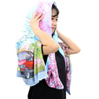 Tomei Bath Towel GDB/BNR32/AE86 Cherry Blossom Mt.fuji - Angle 3