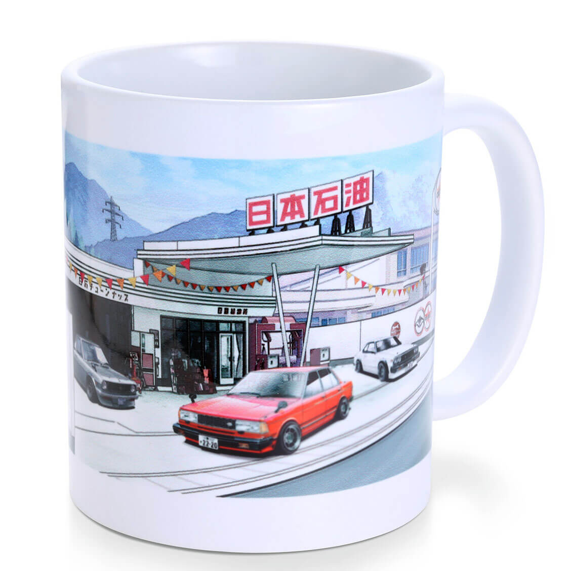Tomei Coffee Mug w/ B120/910/C210 Gas Station