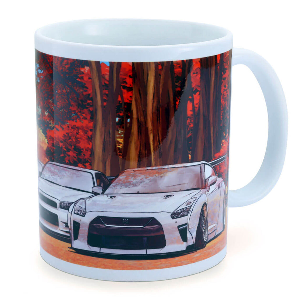 Tomei Coffee Mug w/ GT-R Autumn Nagano Forest