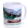 Tomei Coffee Mug w/ GX70G Mark-2 Wagon Touge
