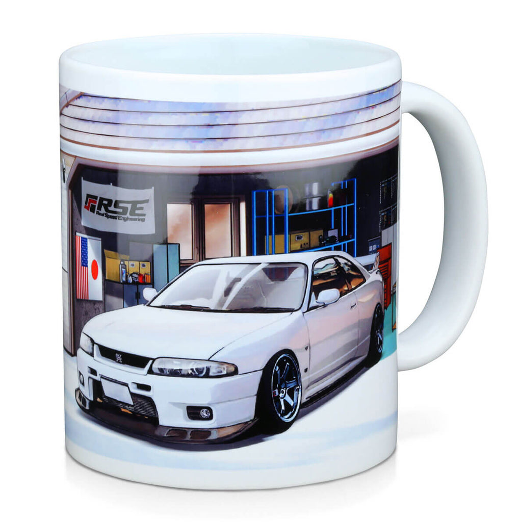 Tomei Coffee Mug w/ R33 GT-R Car Life Garage