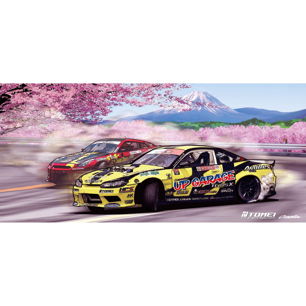 Tomei Coffee Mug w/ S15/R35 Spring Hakone Touge - Angle 2