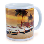 Tomei Coffee Mug w/ Z Car Sunset Huntington Beach