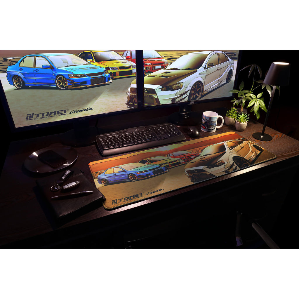 Tomei Desk Pad EVO Sunset Lake Kawaguchi - Angle 3