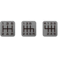 Tomei Duracon Shift Knob Repair Part Shift Pattern Sticker (3-Piece Set)