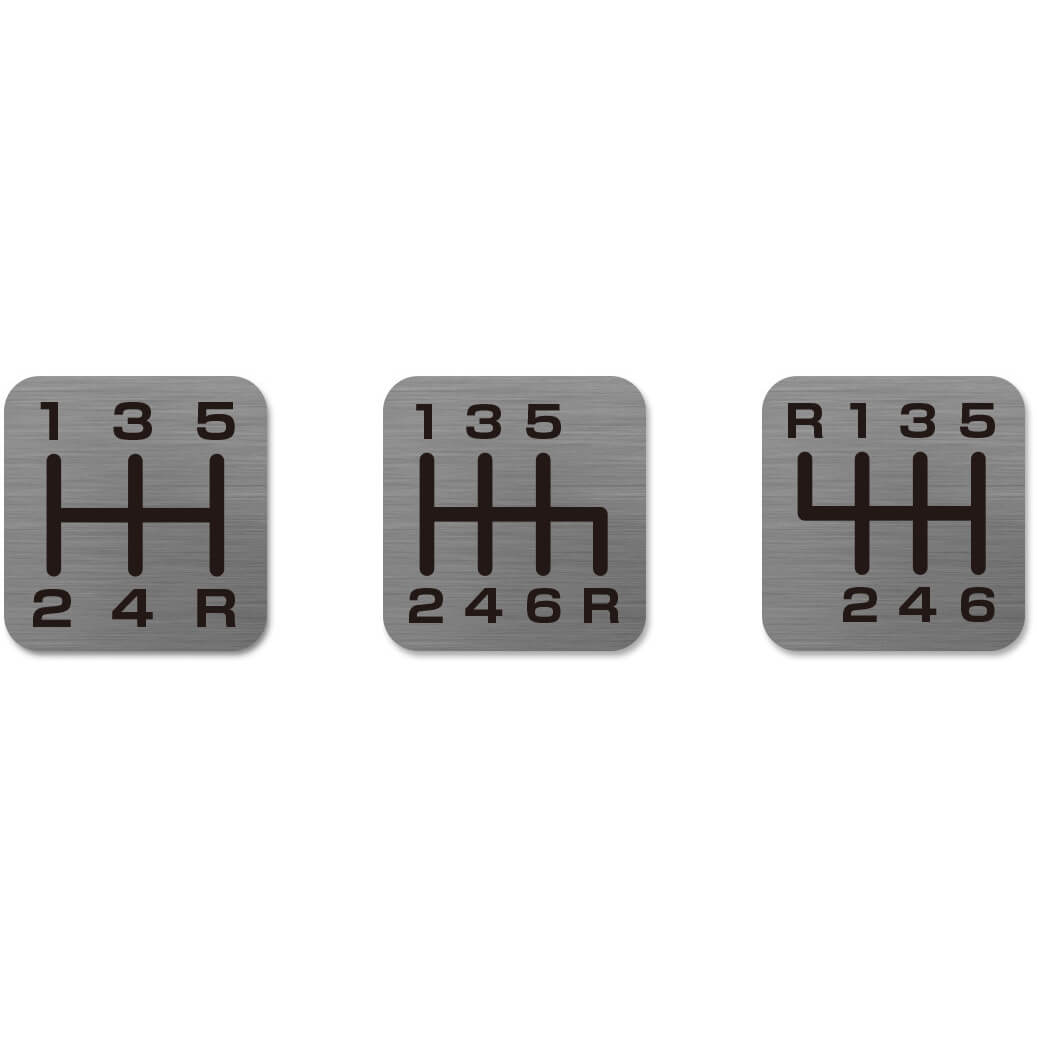 Tomei Duracon Shift Knob Repair Part Shift Pattern Sticker (3-Piece Set)