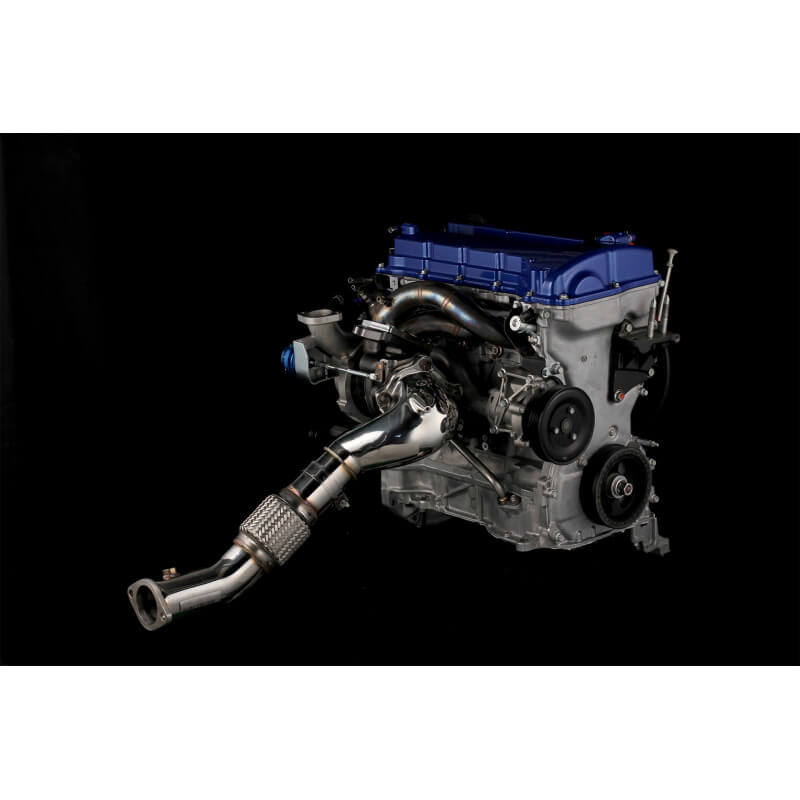 Tomei Expreme Big Mouth Downpipe, 2008-2015 EVO X - Angle 2