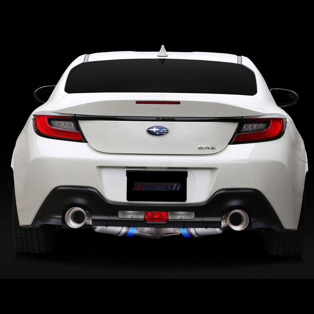Tomei Expreme Ti Full Titanium Cat-Back Exhaust (Dual Exit, Type-D), 2022-2026 BRZ & GR86 - Angle 3