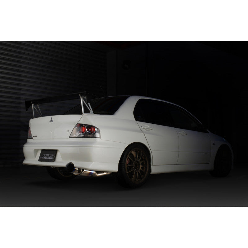 Tomei Expreme Ti Full Titanium Cat-Back Exhaust System, 2003-2006 EVO 8 & 9 - Angle 4