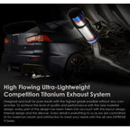 Tomei Expreme Ti Full Titanium Cat-Back Exhaust System, 2008-2015 EVO X - Angle 2