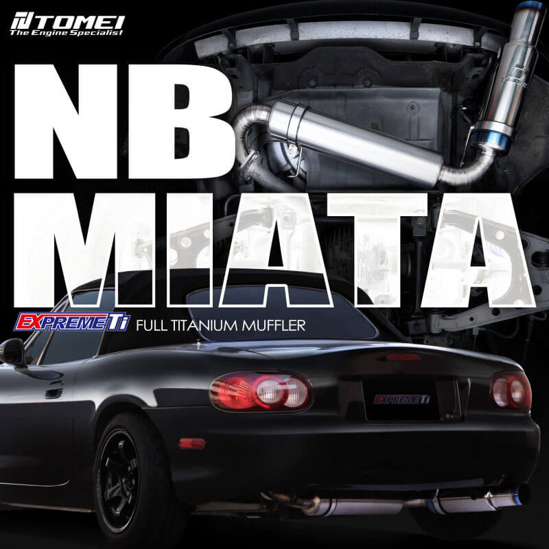 Tomei Expreme Ti Full Titanium Cat-Back Exhaust System, 1999-2005 Miata - Angle 5
