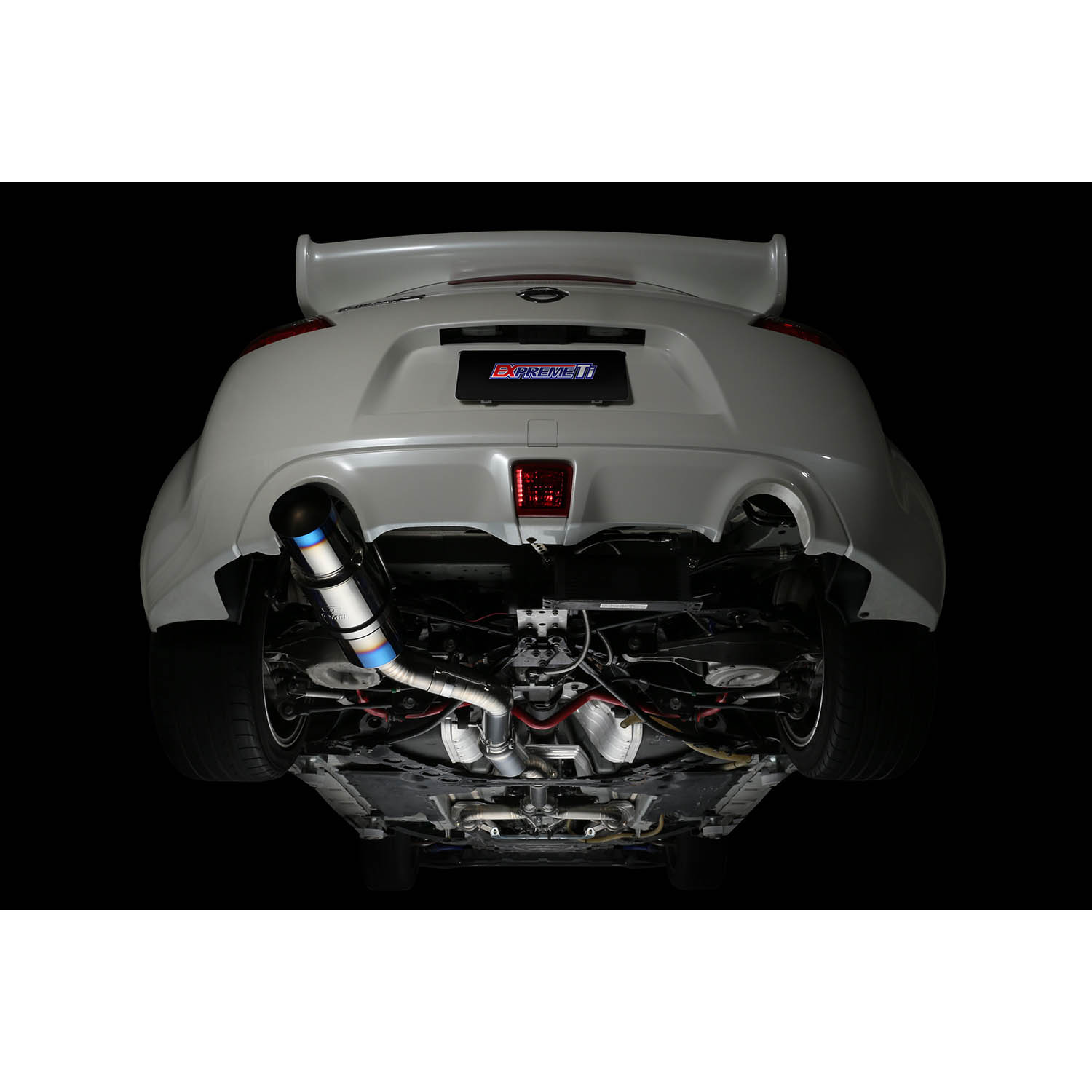 Tomei Expreme Ti Full Titanium Cat-Back Exhaust System, 2009-2020 370Z - Angle 2