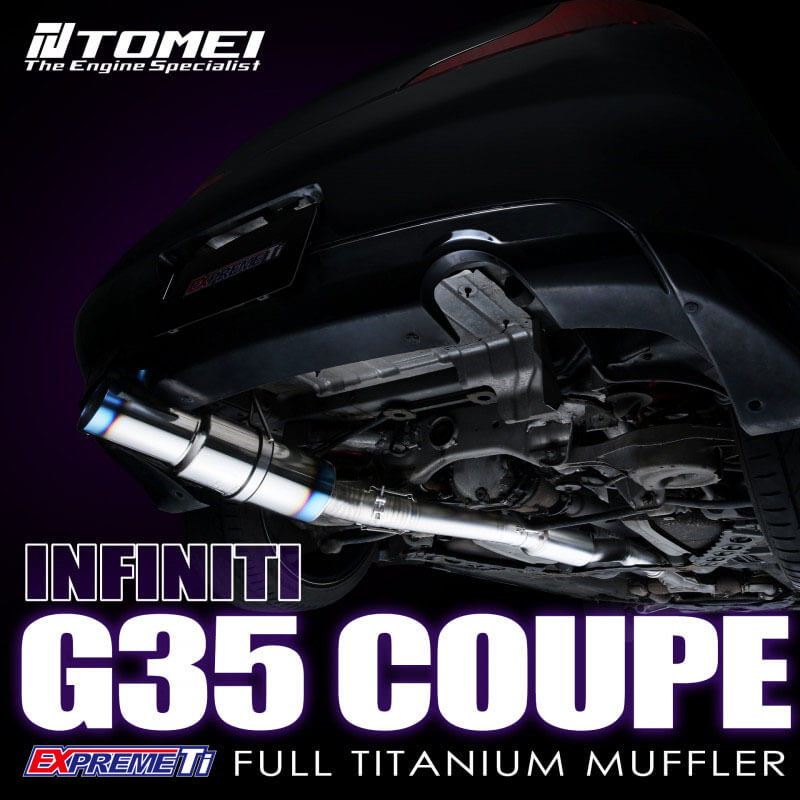Tomei Expreme Ti Full Titanium Cat-Back Exhaust System, G35 Coupe - Angle 3