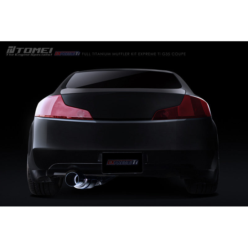 Tomei Expreme Ti Full Titanium Cat-Back Exhaust System, G35 Coupe - Angle 4