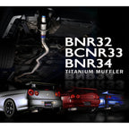 Tomei Expreme Ti Full Titanium Cat-Back Exhaust System, RB26DETT GT-R - Angle 2